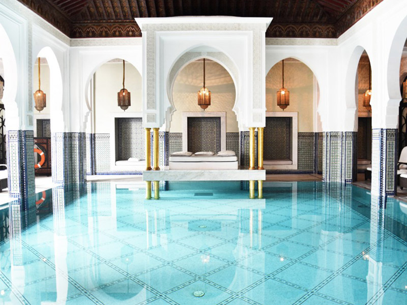 piscine interieur hotel mamounia marrakech