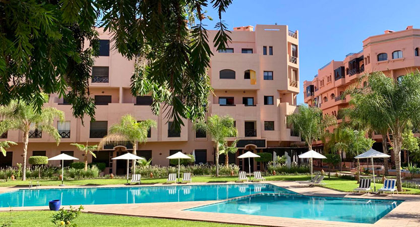 Location appartement piscine residence a Marrakech
