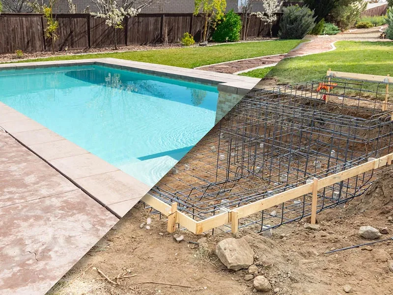 Construction piscine béton