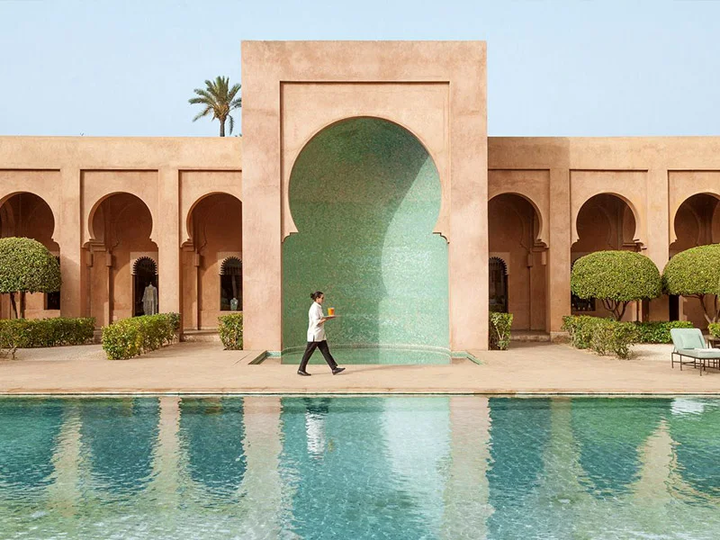 Piscine hôtel Aamanjena Marrakech
